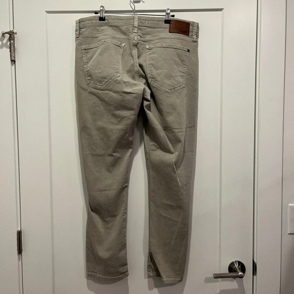 Mavi Jake Slim Leg Jeans Mens 36x30 Khaki Tan Stretch Pants ASU10222